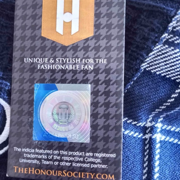 Penn State Nittany Lions Blue Thermal Waffle Knit Infinity Scarf One Size - Picture 6 of 7